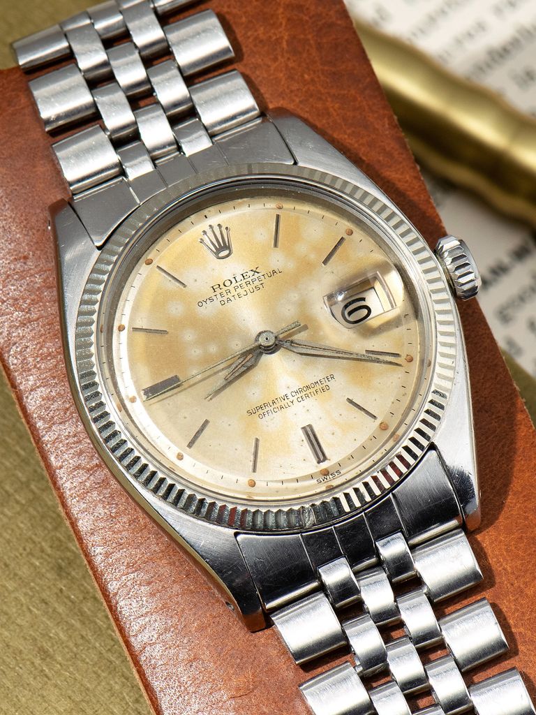 Rolex Tropical 1960 Rolex Datejust Ref. 1601 Silver Swiss Only Dial