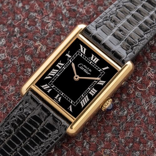 Cartier Cartier Must De Tank Black Tuxedo Dial