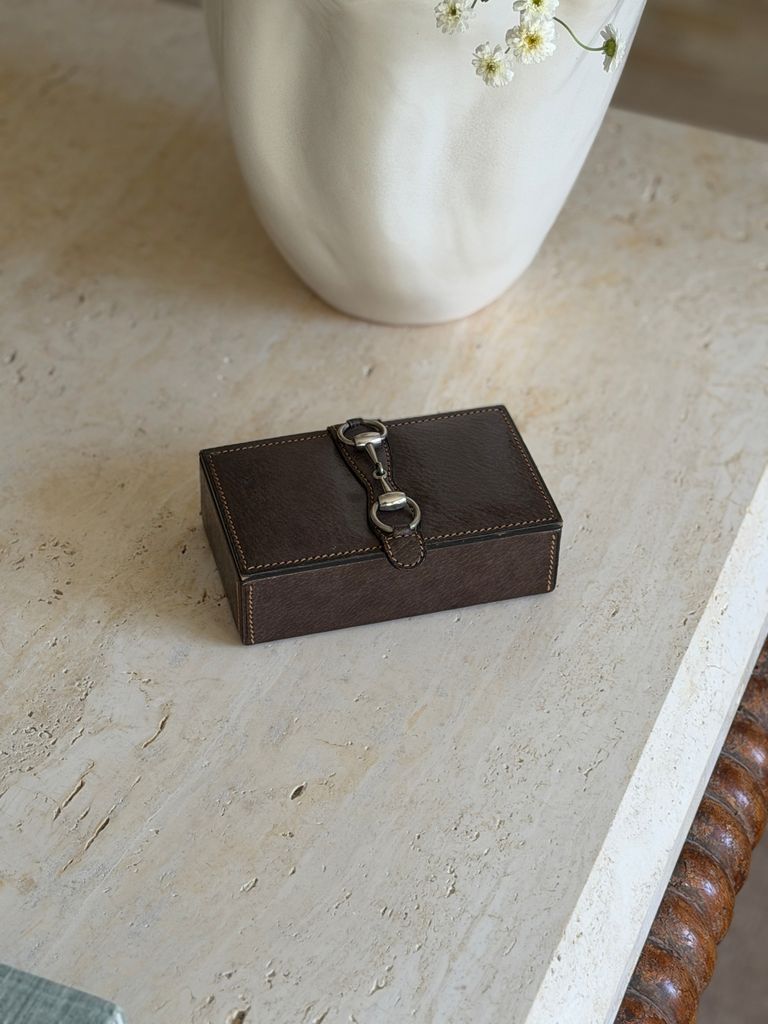 Gucci - Gucci Leather Equestrian Snaffle Bit Keepsake Box - Italy