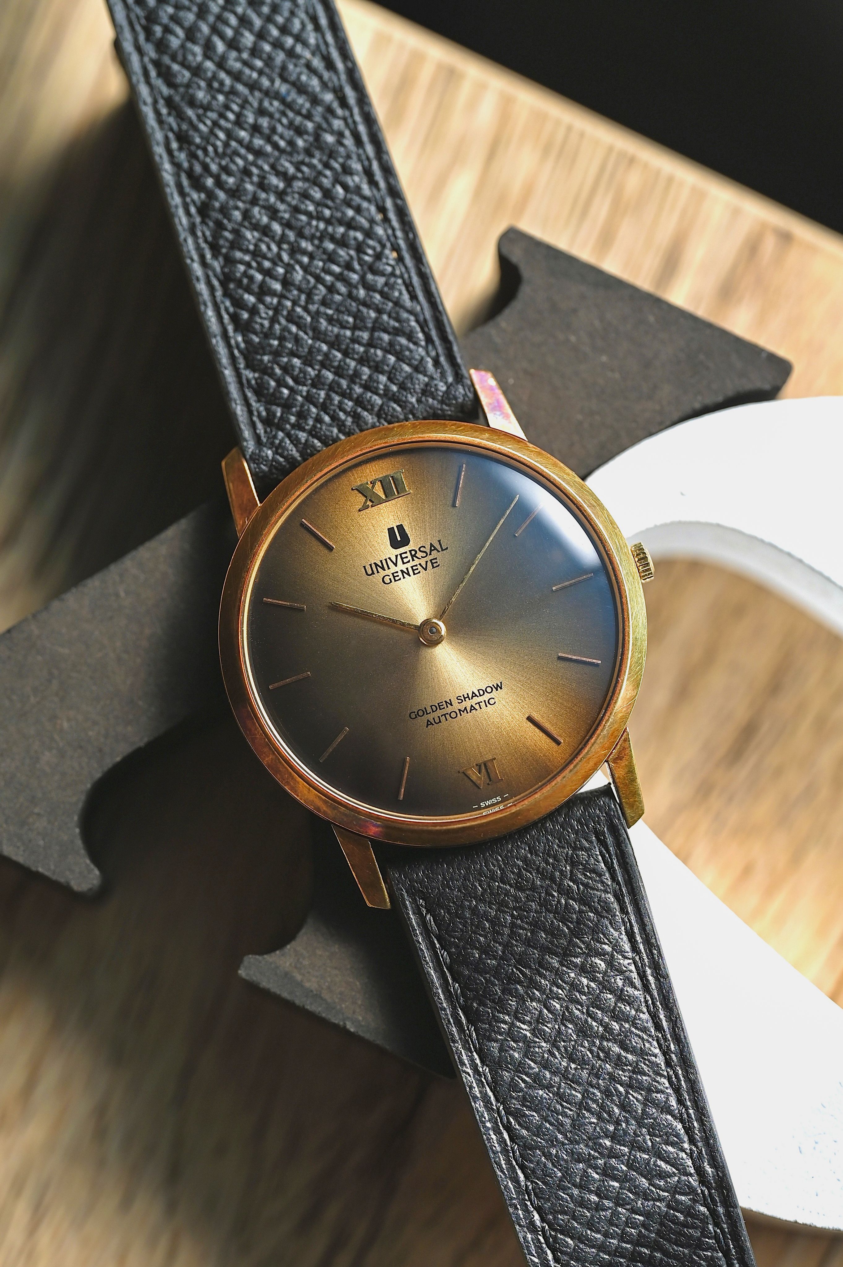 専用 UNIVERSAL GENEVE ゴールド スクエア 腕時計 1035 Vintage Universal Geneve 14K Yellow Gold Mechanical Square
