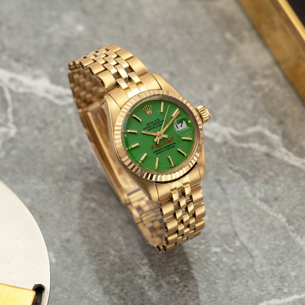 Rolex - Rolex Precision Ladies Clamshell Yellow Gold with Diamonds