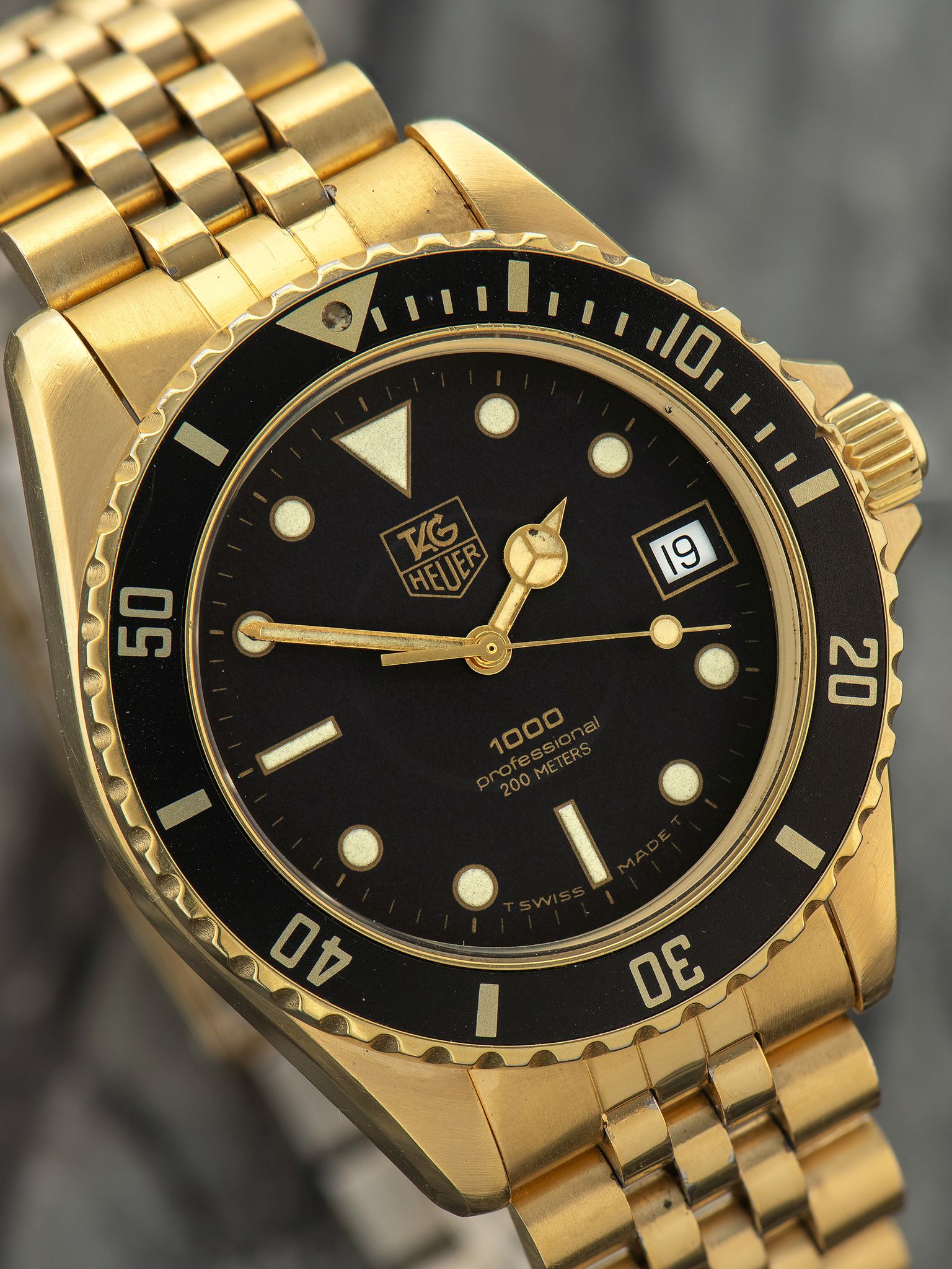 TAG Heuer - “Wolf of Wall Street” 1980s TAG Heuer 1000 Diver Gold