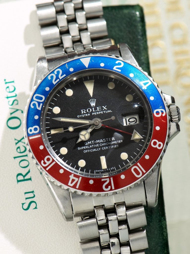 Rolex 1970 Rolex GMT Master Ref. 1675 Mk I Dial Mexico Set W Box Double Punch Papers