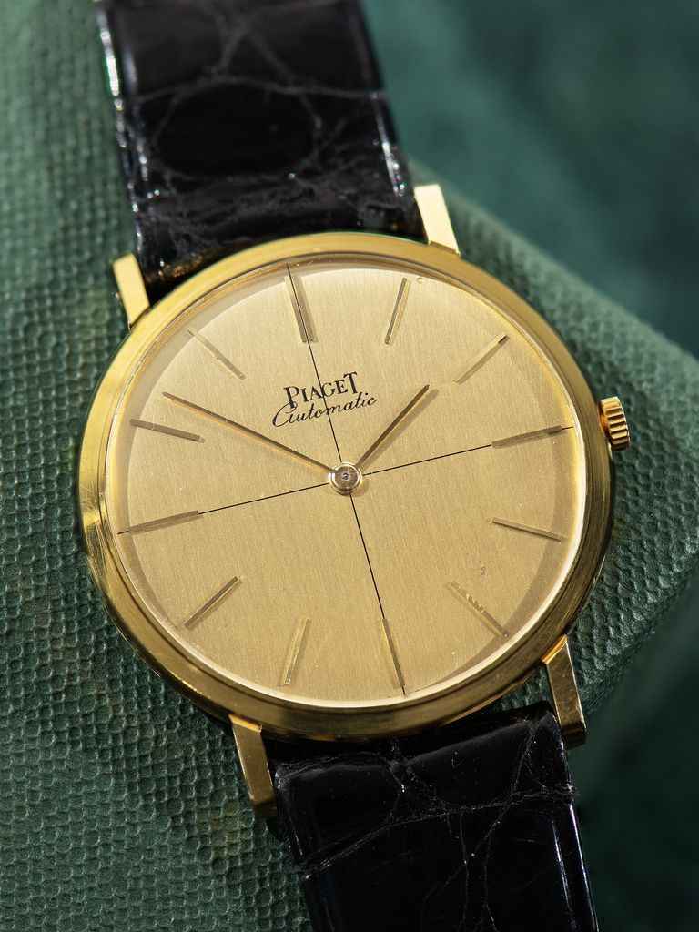 Piaget 1980s Piaget Automatic Dress Watch 18K YG Ref. 12603 Cal. 12P