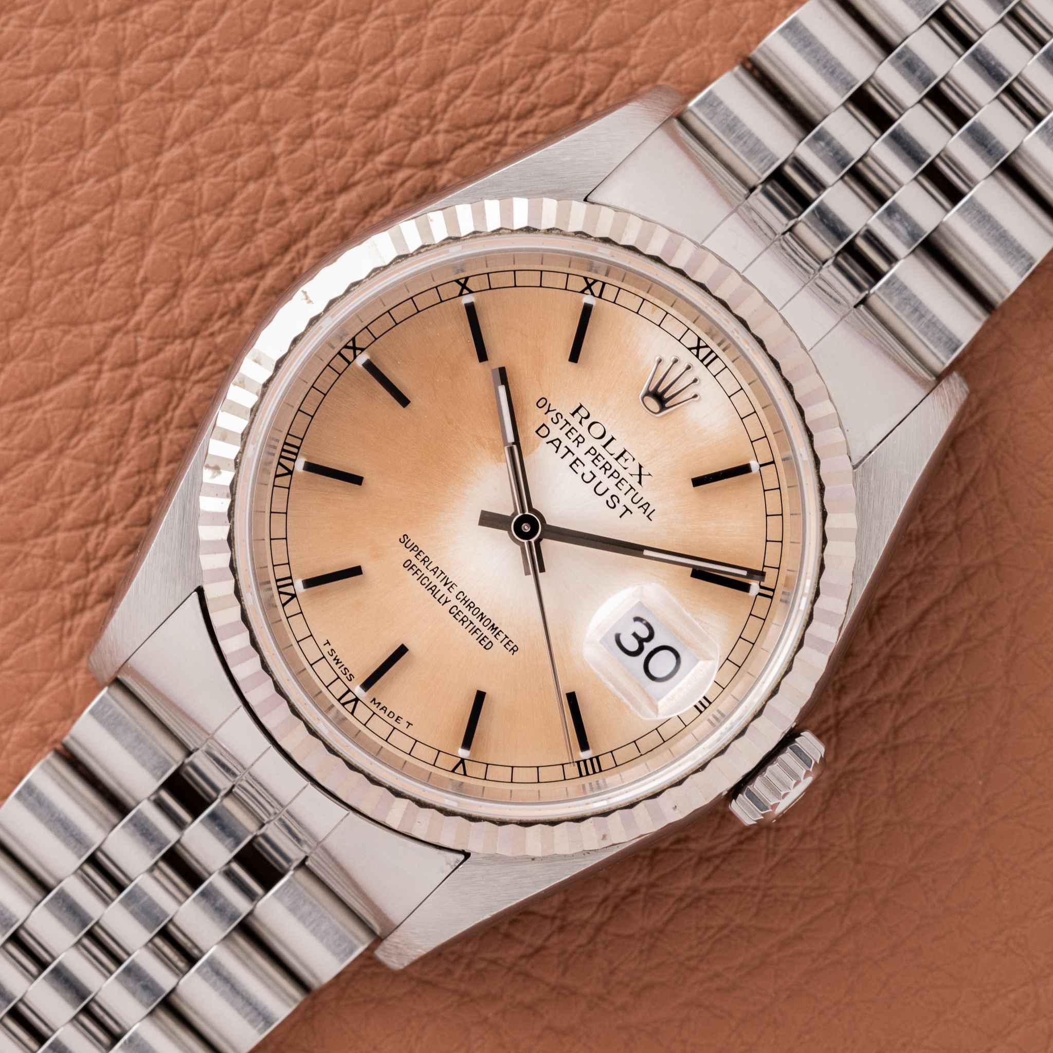 Rolex - 1996 Rolex Datejust Unpolished Tropical Dial - Caseback