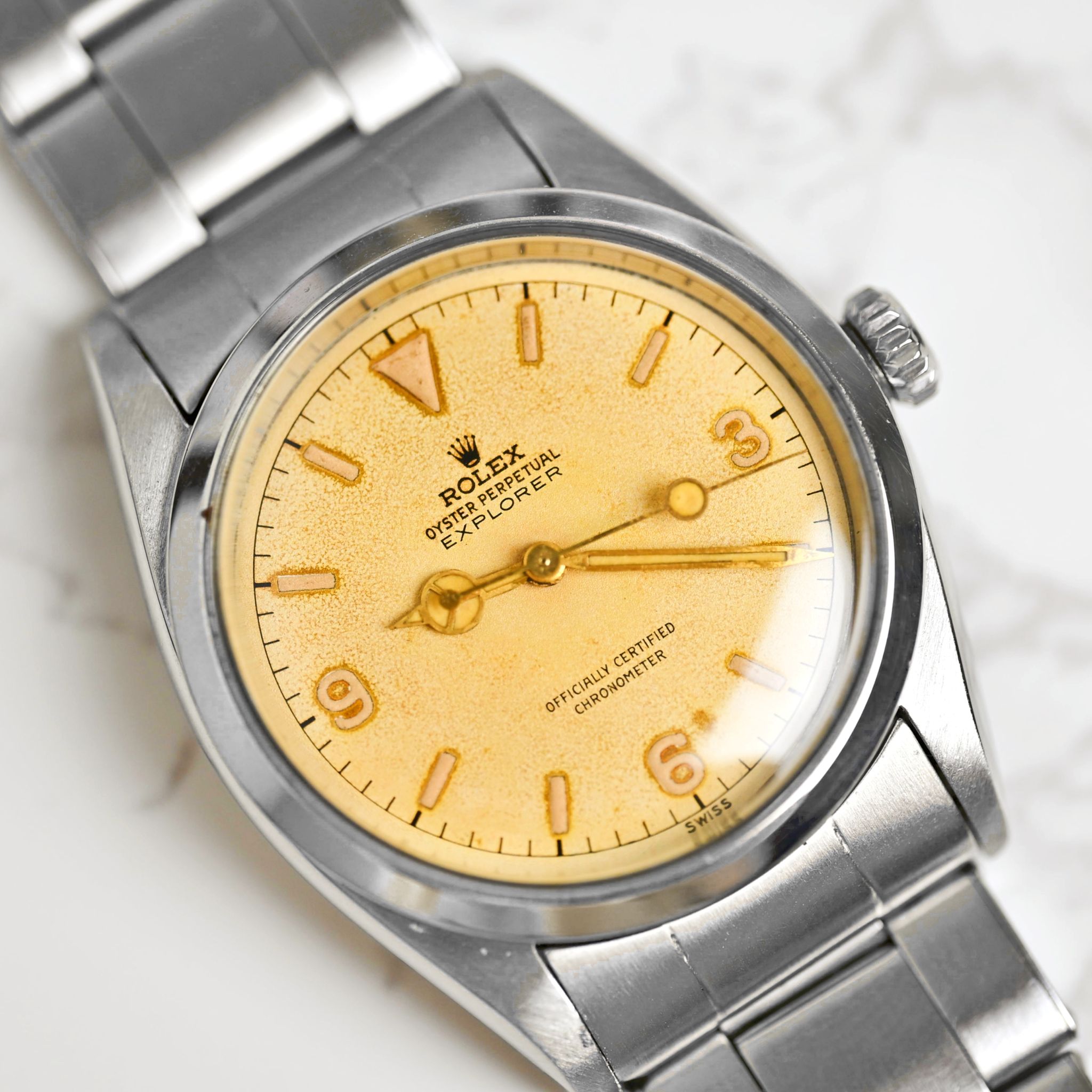 Rolex - Rolex Explorer Albino Off White Ivory Dial 6610