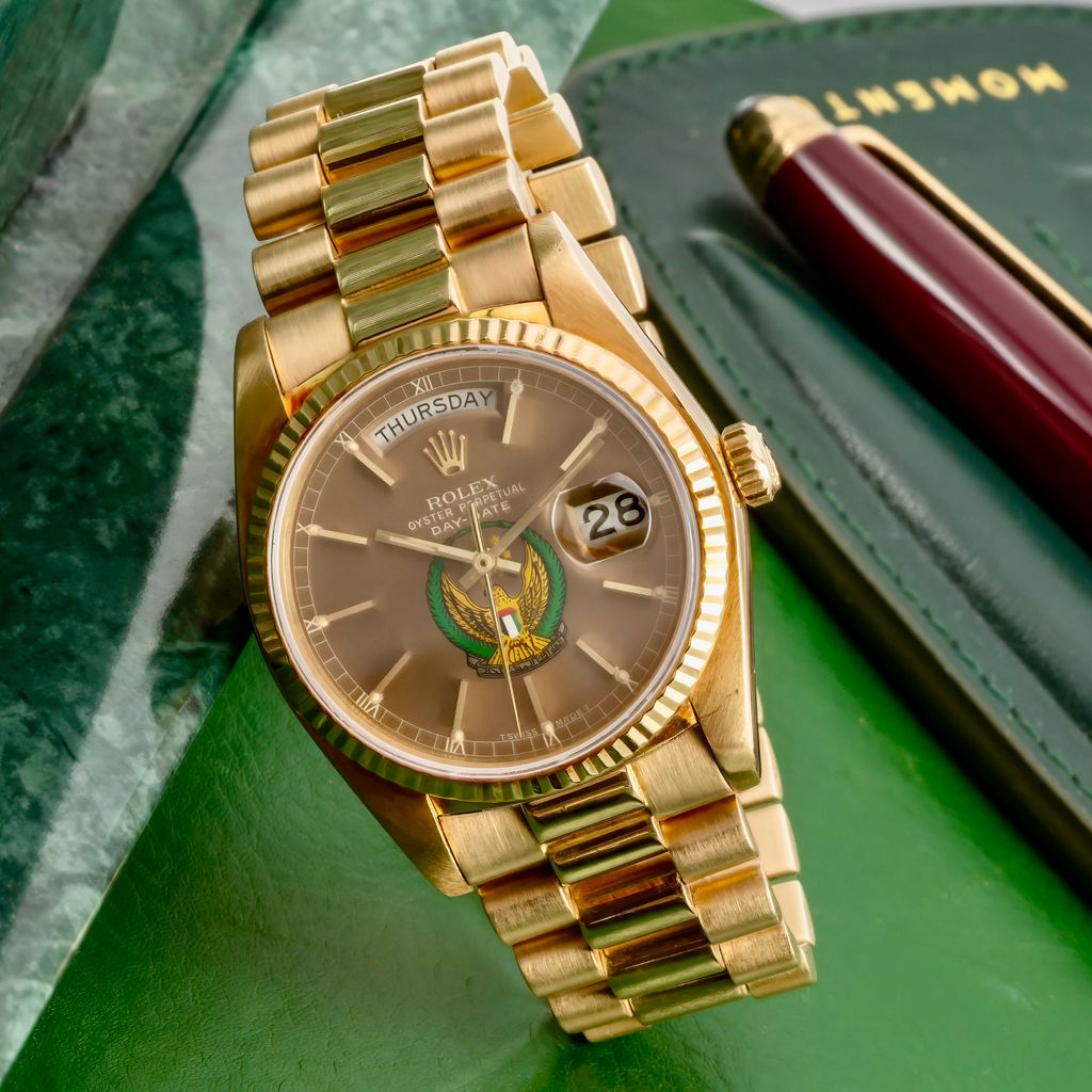 Rolex Rolex Day Date Brown UAE Armed Forces Dial Ref. 18038 1983