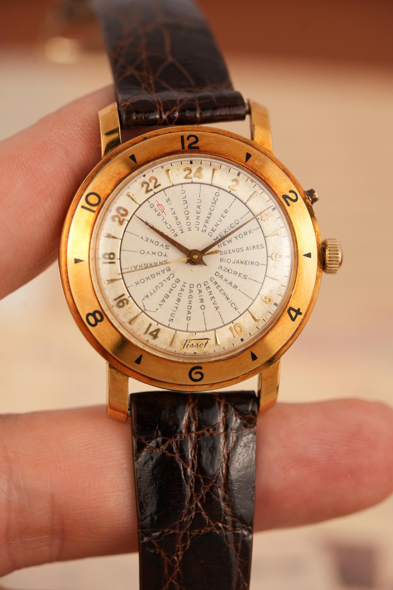 Tissot - Tissot Navigator World Time 18K Gold / Circa 1952