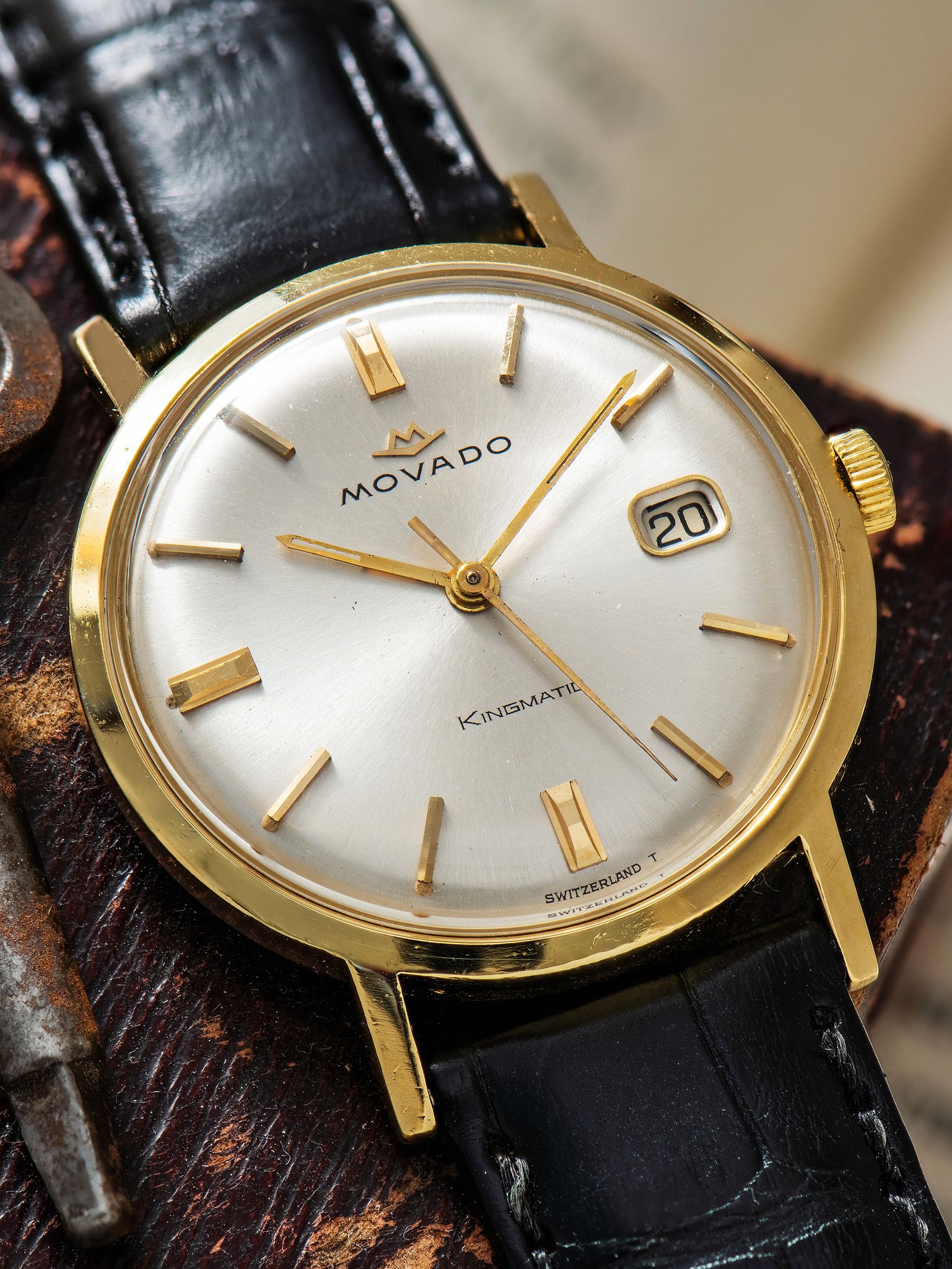 キンモクセイ Movado - 1960s Movado Kingmatic Sub-Sea 18K YG (Ref. 5261)